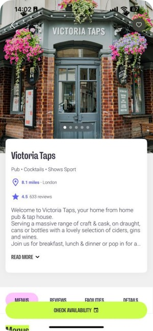 MiXR App - Image of Victoria Taps Profile Page